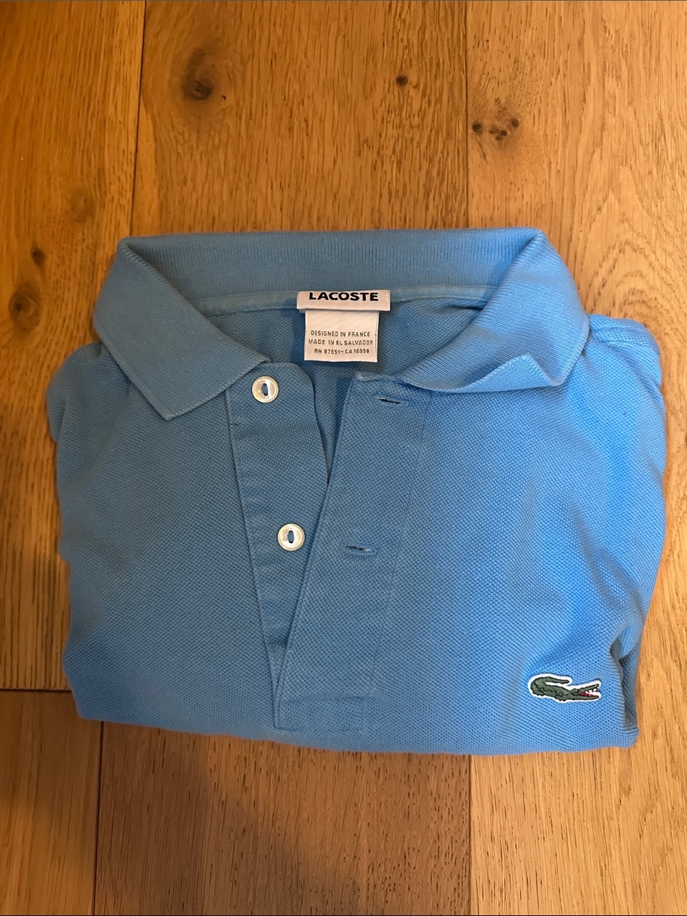 Lacoste Men's Polo Shirt in Sky Blue